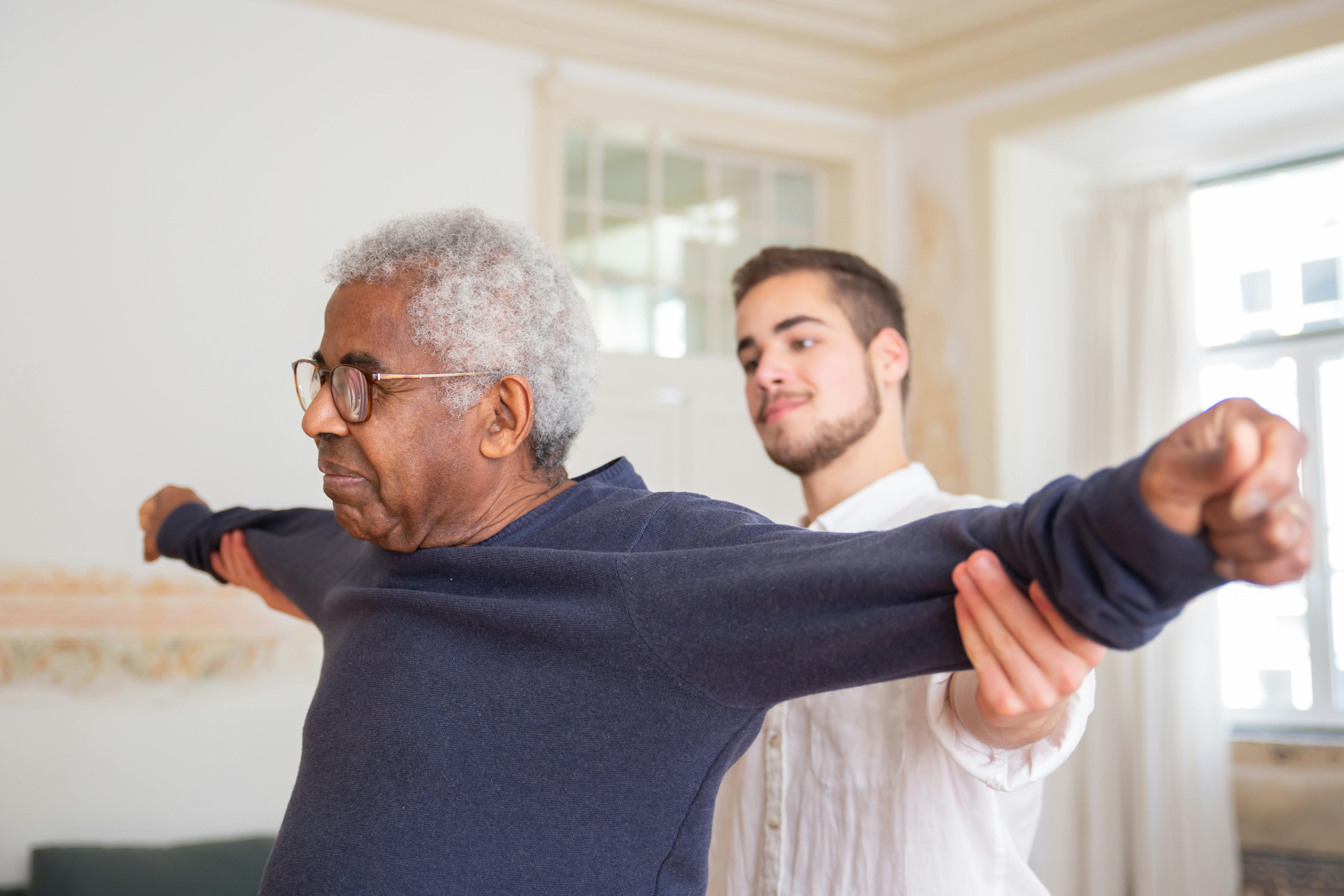 Resident in physical therapy session at The Waters of Columbia City